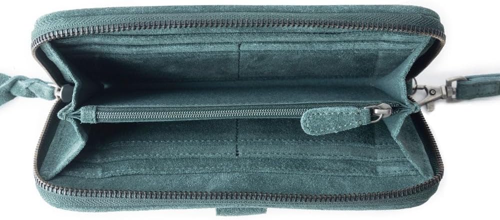 HOTMyra Bag Western Wallet for Women - Leather, Cowprint Hair-On, Long Wallet Purse, Cards, Boho Gifts, Western Accessories