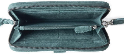 HOTMyra Bag Western Wallet for Women - Leather, Cowprint Hair-On, Long Wallet Purse, Cards, Boho Gifts, Western Accessories
