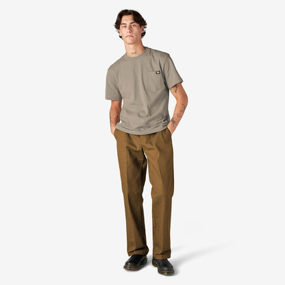 HOTDickies Men's Heavyweight Heathered Short Sleeve Pocket T-Shirt