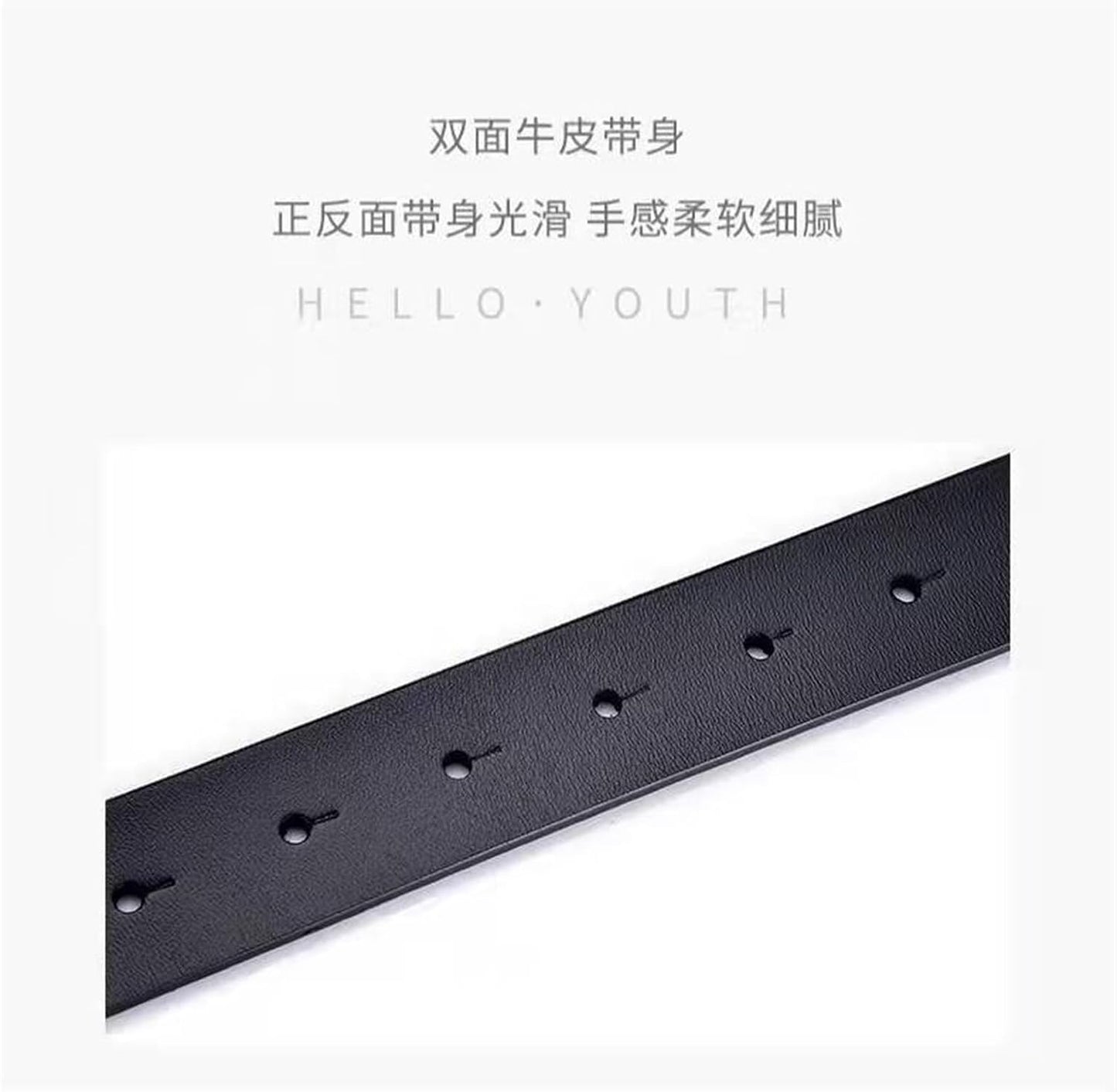HOTRLINEA Women's Casual Genuine Leather Belts for Jeans Dress Set Coat Pants, Fashion Waist Belts with V-Style Gold Buckle (Color : Camel, Size : 26"-36" Waist Adjustable)
