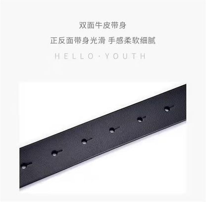 HOTRLINEA Women's Casual Genuine Leather Belts for Jeans Dress Set Coat Pants, Fashion Waist Belts with V-Style Gold Buckle (Color : Camel, Size : 26"-36" Waist Adjustable)