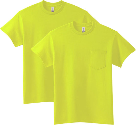 HOTGildan Adult Ultra Cotton T-Shirt with Pocket, Style G2300, 2-Pack