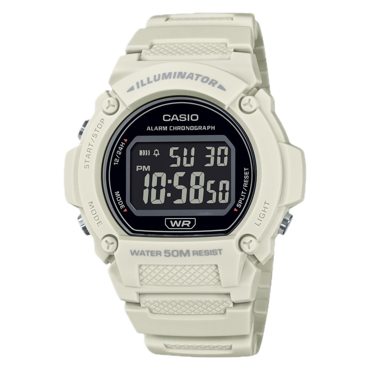 HOTCasio W219H Series | Men’s Digital Watch | 50M WR | LED Illuminator | 100 SEC Chronograph | 1/100 SEC Stopwatch | Daily Alarm | Hourly Time Signal | Auto Calendar | 7 Year Battery