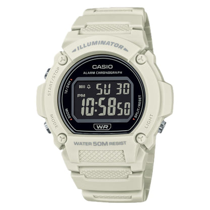 HOTCasio W219H Series | Men’s Digital Watch | 50M WR | LED Illuminator | 100 SEC Chronograph | 1/100 SEC Stopwatch | Daily Alarm | Hourly Time Signal | Auto Calendar | 7 Year Battery