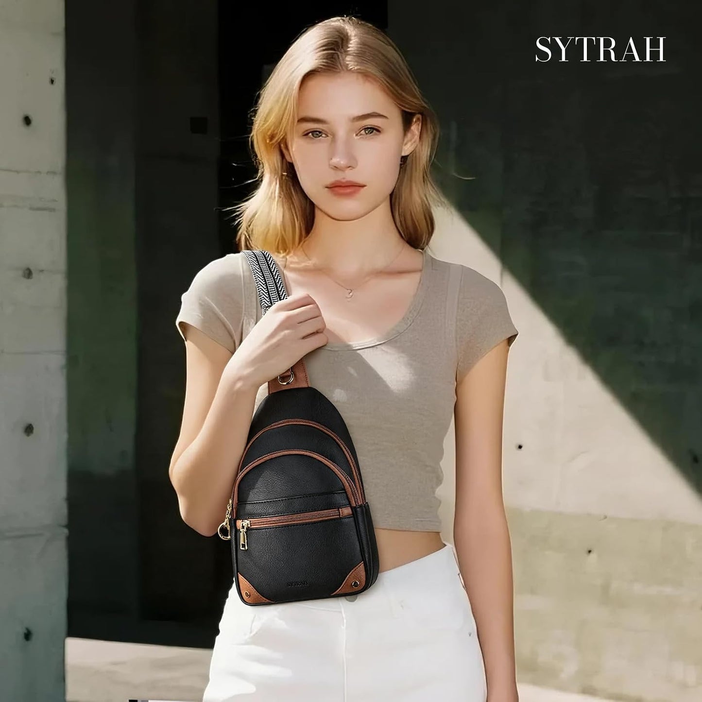 HOTSYTRAH Anti Theft Crossbody Bags for Women, RFID Sling Bag Travel Purse, RFID Cross Body Purses Chest Bag for Travel