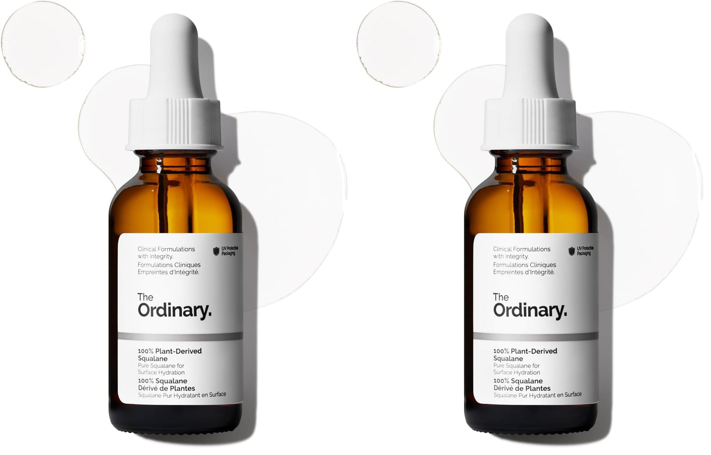 HOTThe Ordinary 100% Plant-Derived Squalane, for Skin and Hair, Lightweight Hydration, and Moisture Barrier Support, 1 Fl Oz