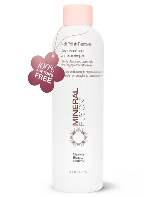 HOTMineral Fusion Nail Polish Remover, 6 fl oz | Acetone-Free Nail Care, Non Drying Liquid Formula