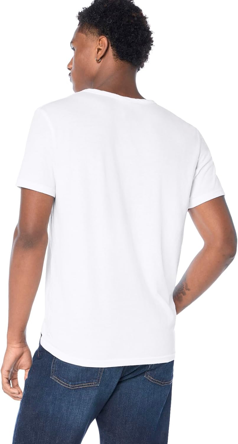HOTLucky Brand Men's Venice Burnout Notch Neck Tee Shirt
