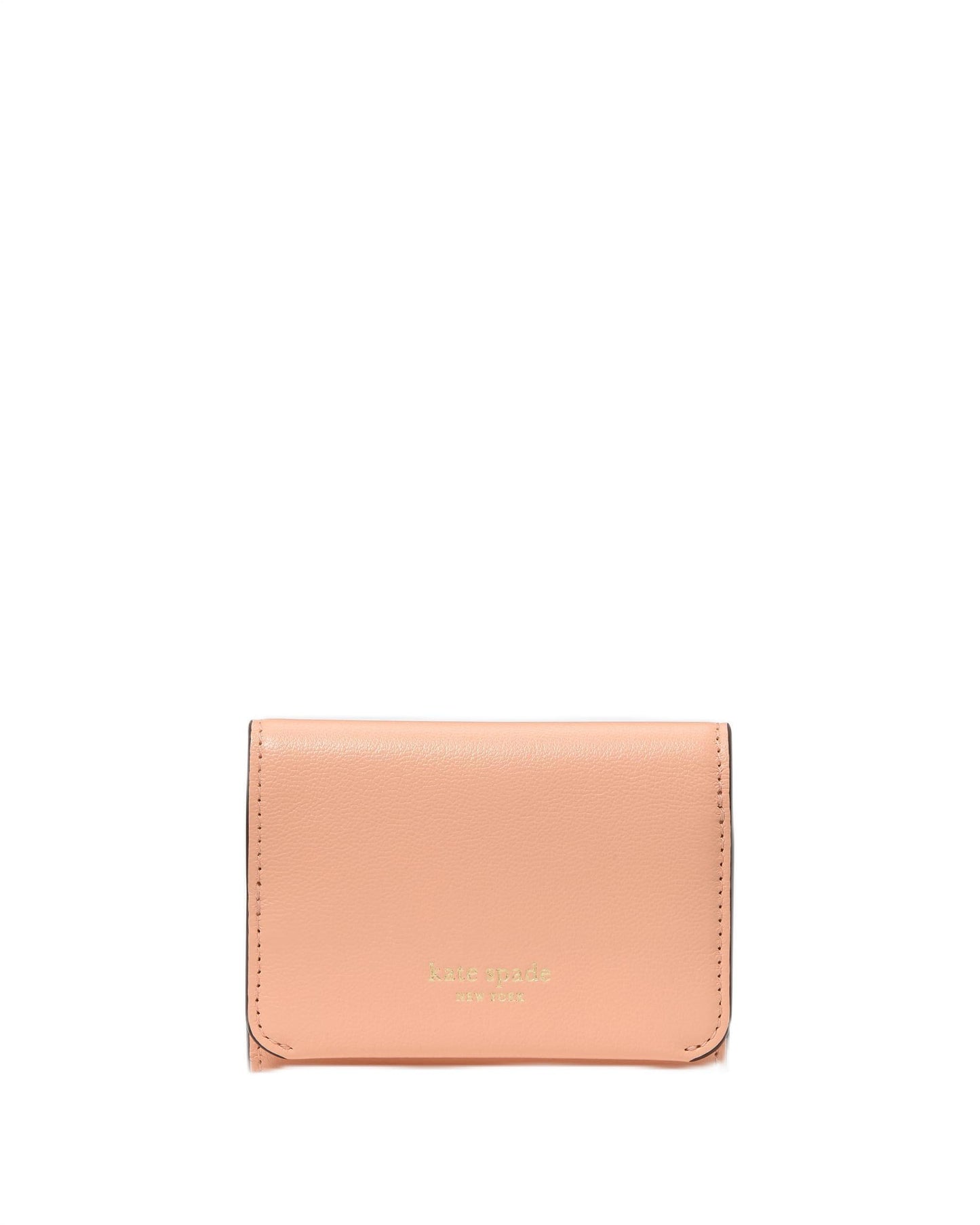 HOTkate spade new york Halo Glazed Leather Card Case Trifold Wallet