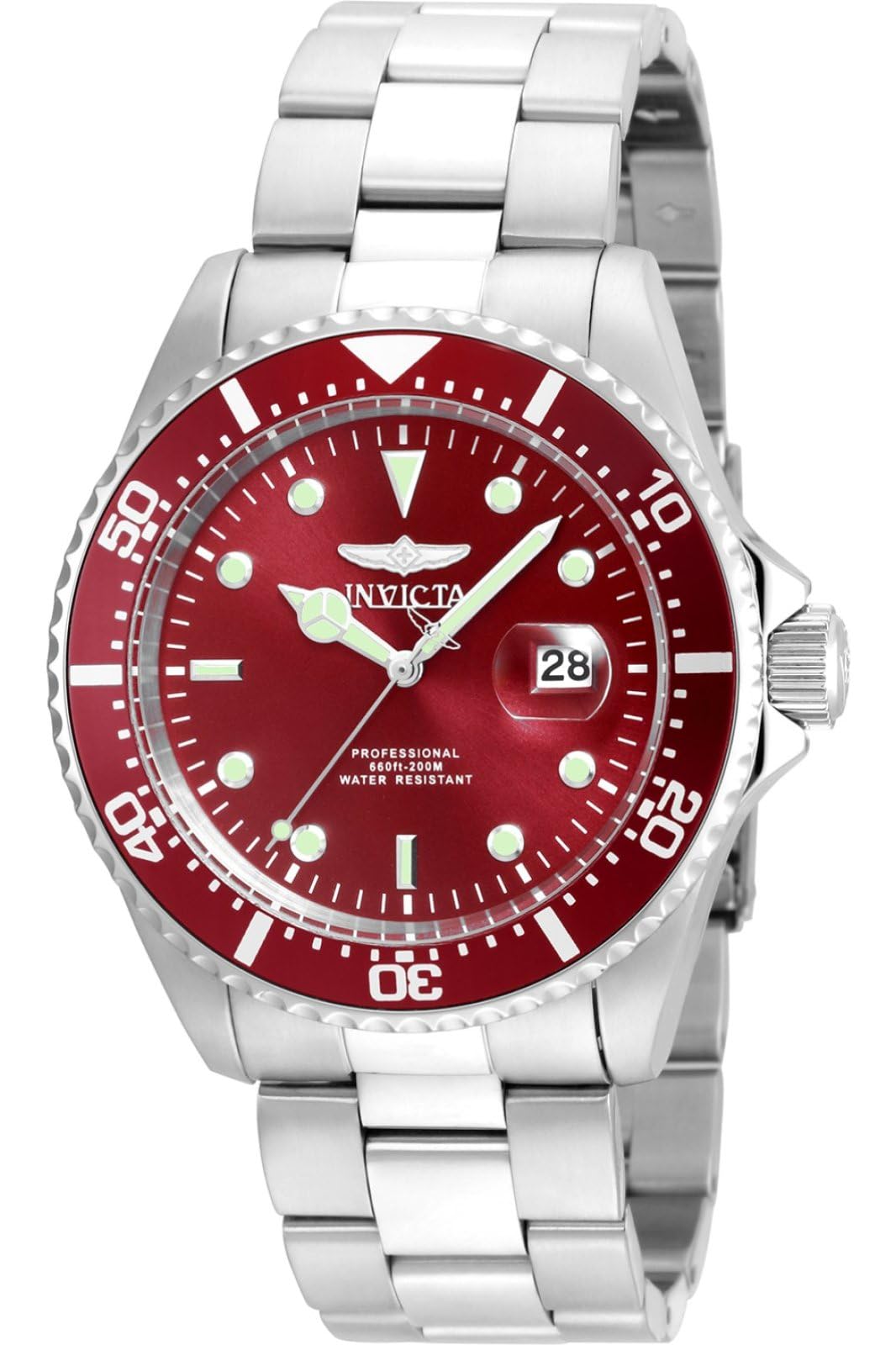 HOTInvicta Men's 22019 Pro Diver Analog Display Quartz Silver Watch