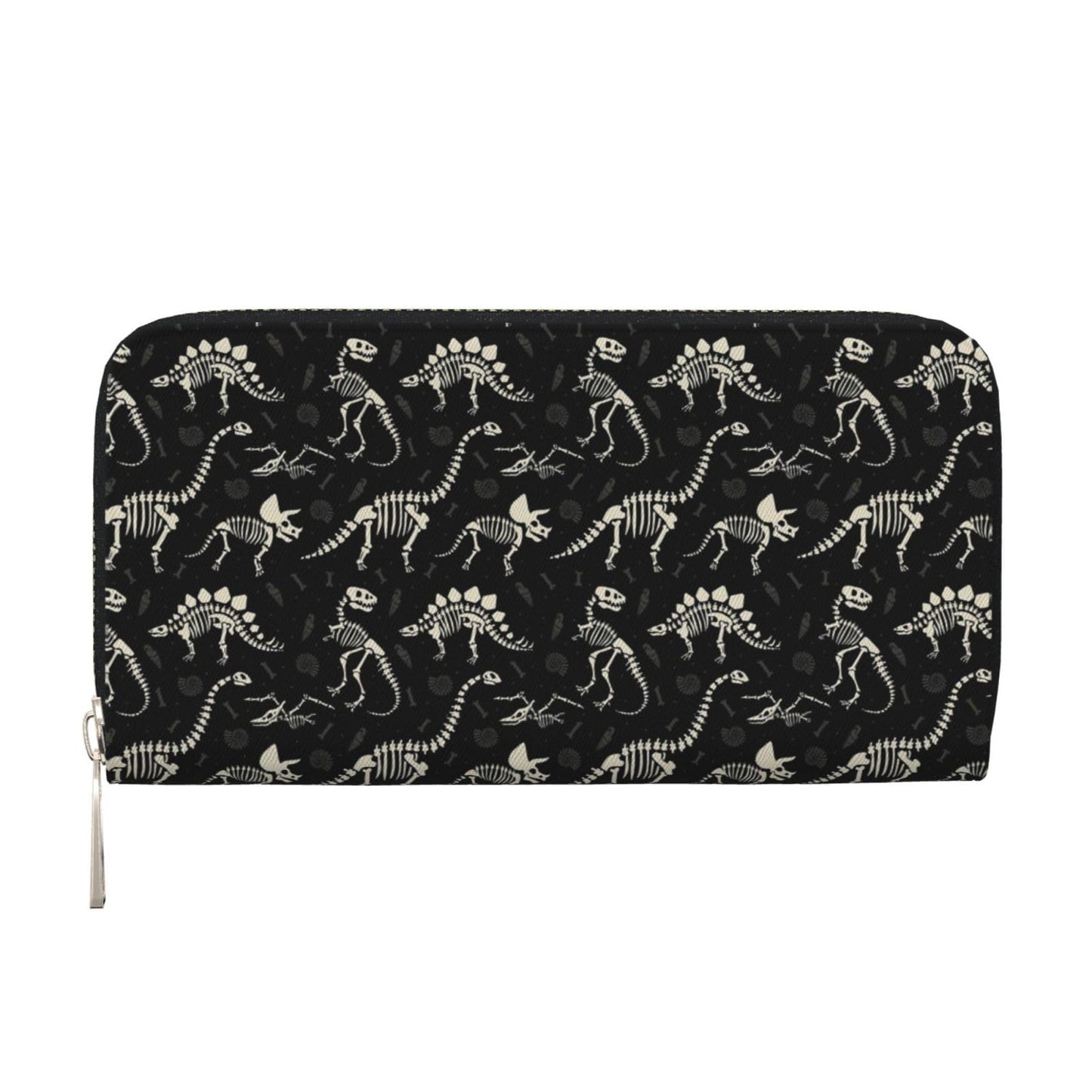 HOTCute Dinosaur Chicken Nuggets Long Wallet for Women Men Leather Clutch Purse Large Capacity Card Holder Money Organizers for Cash Coin Smart Phone