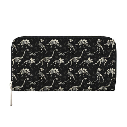 HOTCute Dinosaur Chicken Nuggets Long Wallet for Women Men Leather Clutch Purse Large Capacity Card Holder Money Organizers for Cash Coin Smart Phone