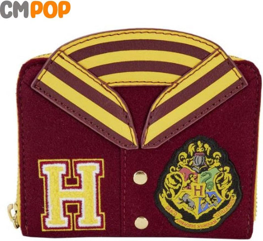 HOTLoungefly Harry Potter Hogwarts Crest Varsity Jacket Zip Around Wallet
