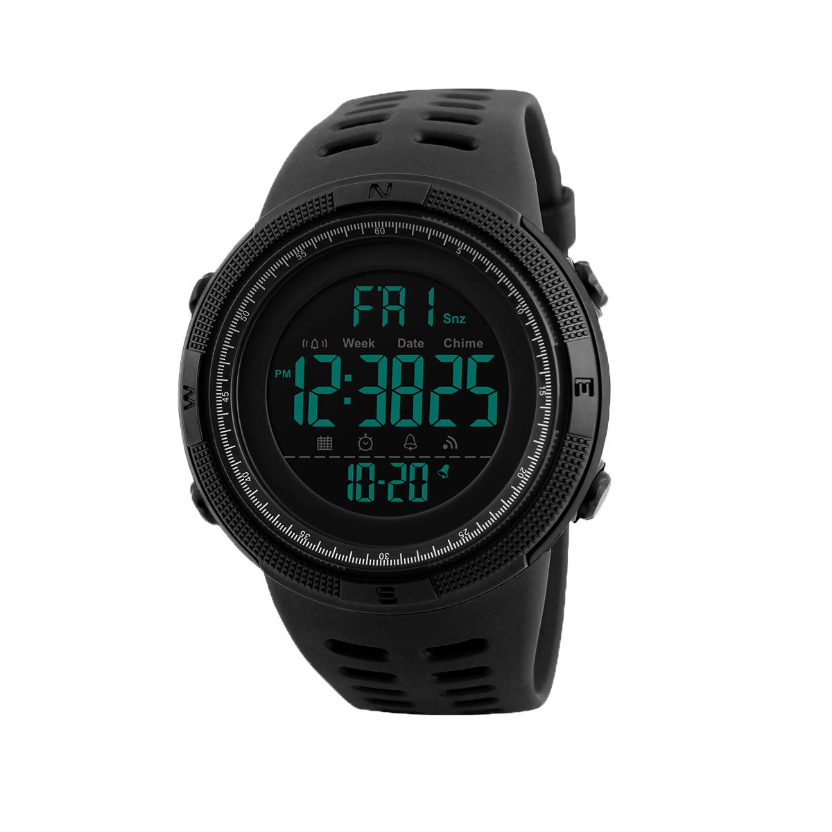 HOTL LAVAREDO Mens Digital Watch Sports Military Watches Waterproof Outdoor Chronograph Wrist Watches for Men with LED Back Ligh/Alarm/Date