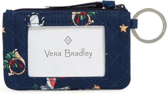 HOTVera Bradley Women's Cotton Zip ID Case Wallet
