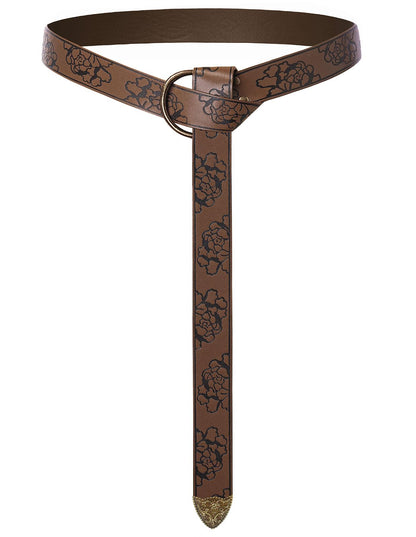 HOTScarlet Darkness Medieval Leather Belt Renaissance Accessory Pirate Viking Belt for Men Women