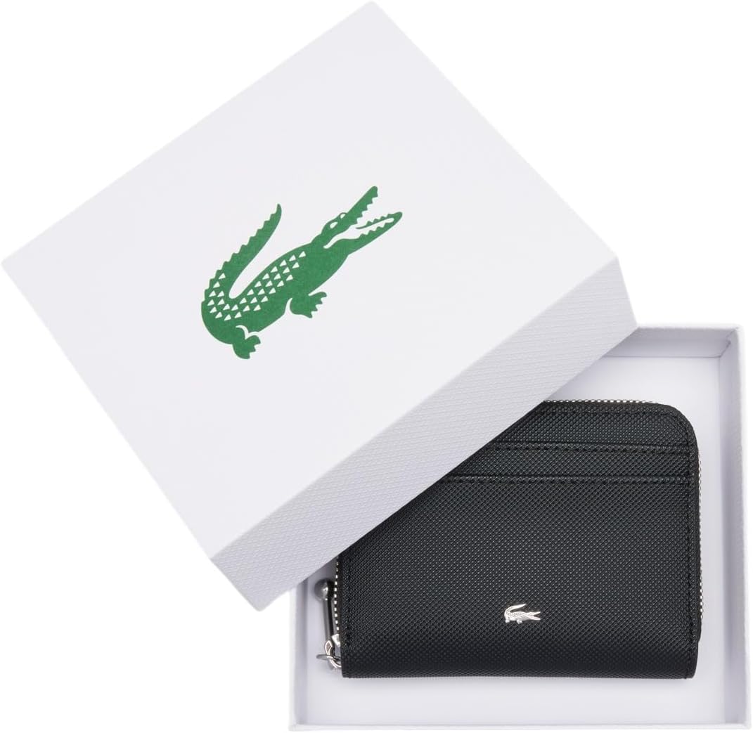 HOTLacoste Women's Daily City Small Zipped Billfold, Black, One Size