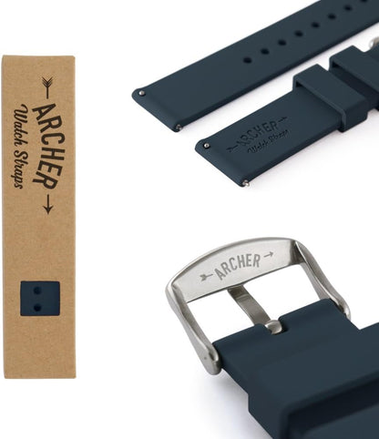 HOTArcher Watch Straps - Soft Silicone Quick Release Watch Bands
