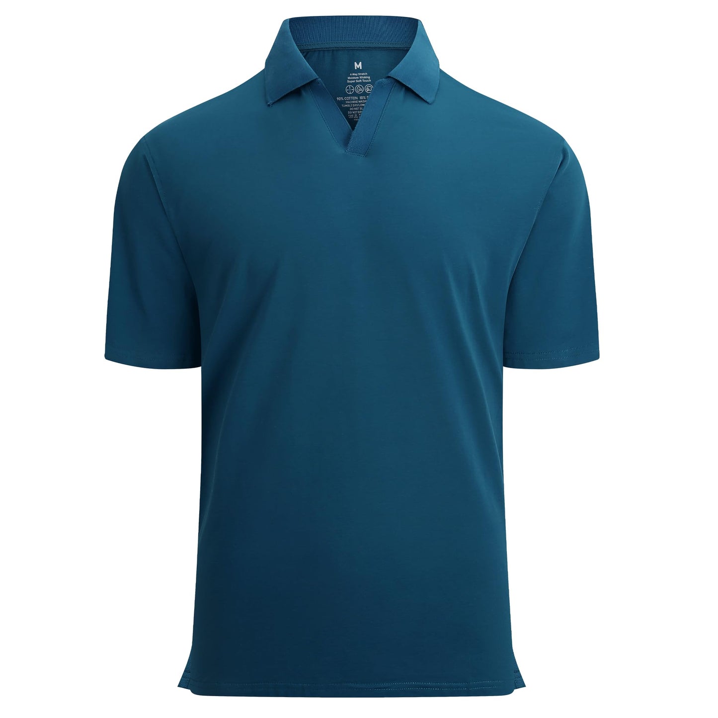 HOTEsabel.C Jacquard Golf Shirts for Men Dry Fit Short Sleeve Collared Polo | Moisture Wicking, Athletic Fit, 4-Way Stretch for Comfort, Wrinkle Free, Lightweight, Ideal for Golf, Casual & Work Wear