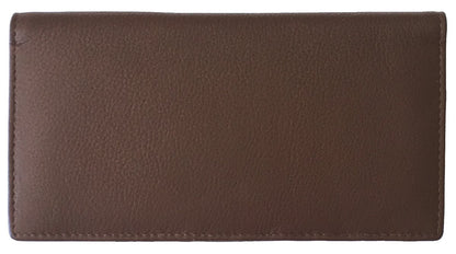 HOTRFID Leather Checkbook Cover With Credit Card Slots and Pen Holder