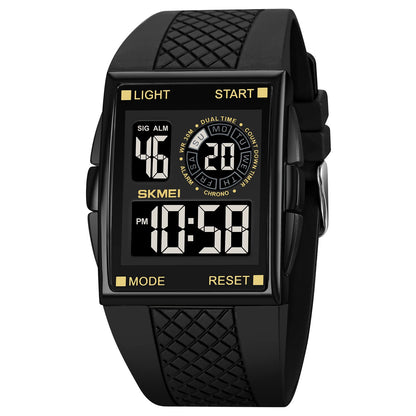 HOTGosasa Men Sports Military Watches Digital Airplane Shaped LED Light Waterproof Watches