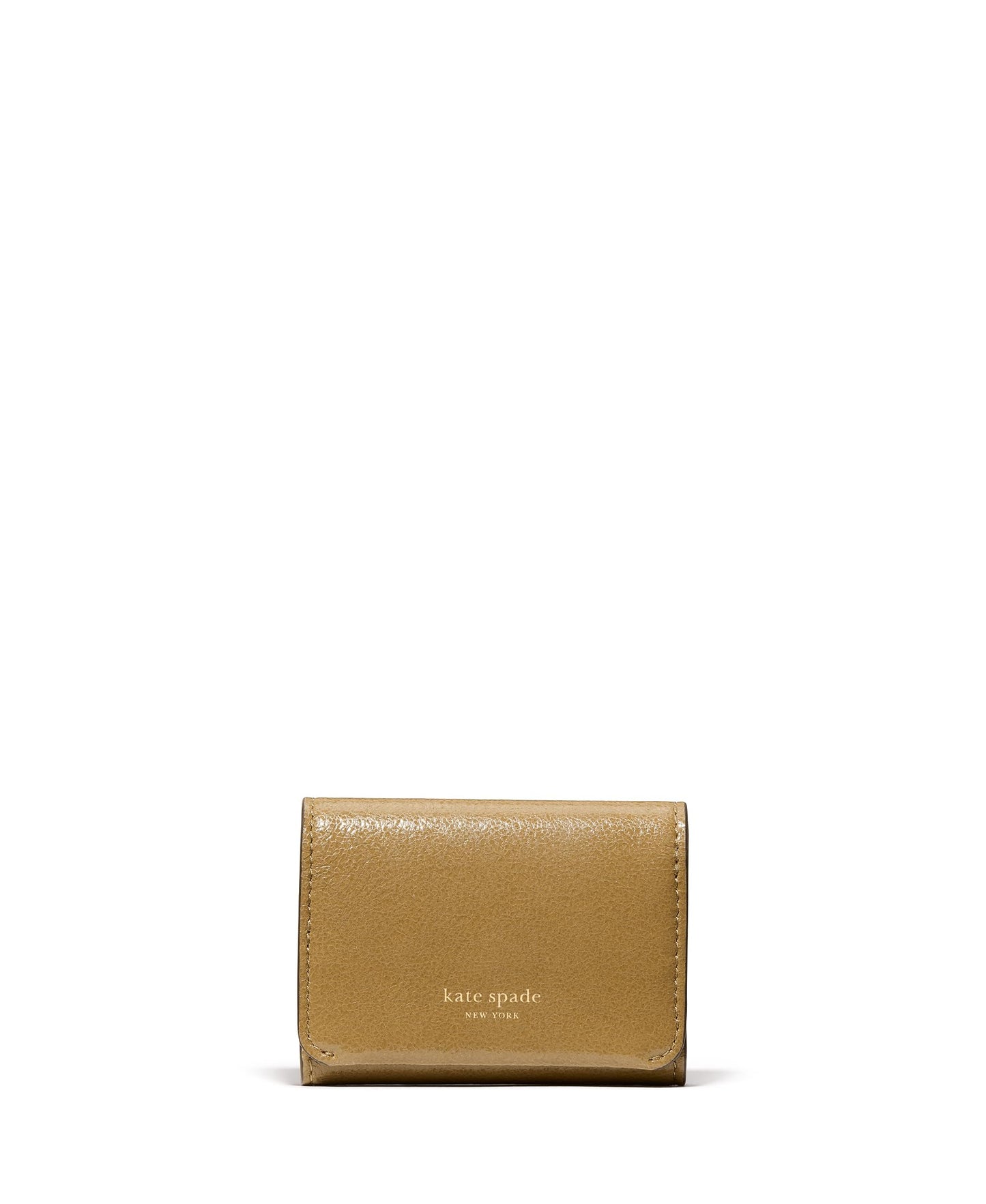 HOTkate spade new york Halo Glazed Leather Card Case Trifold Wallet