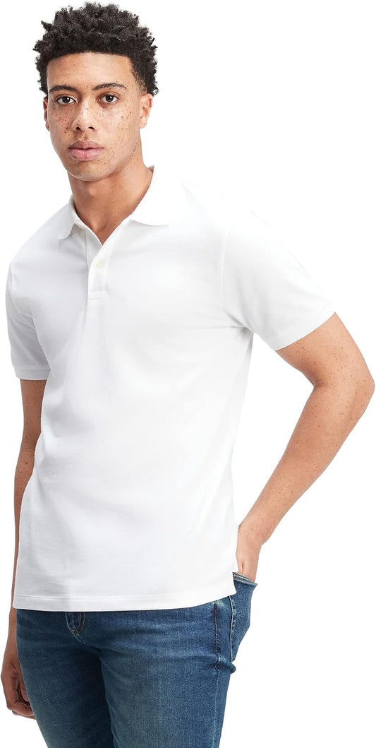 HOTGap Men's Stretch Pique Polo Shirt