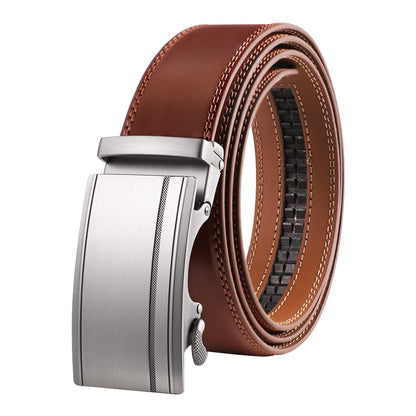 HOTLavemi Men's Real Leather Ratchet Dress Casual Belt, Cut to Exact Fit,Elegant Gift Box