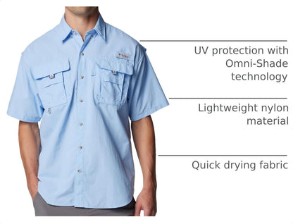 HOTColumbia Men's PFG Bahama II Short Sleeve Fishing Shirt