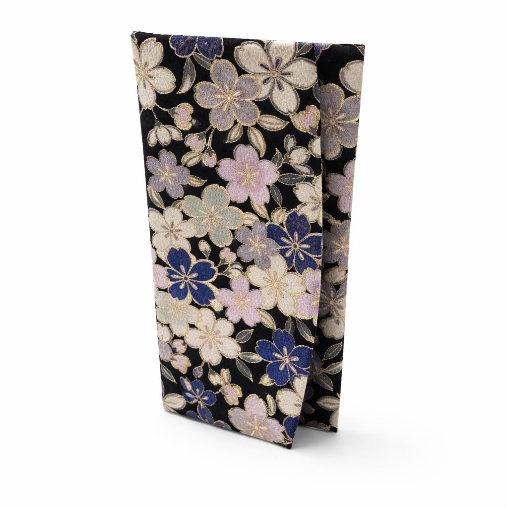 HOTCute Women's Cash Wallet [ Made in Japan ] Traditional Edo Komon Design (Cash Envelop Wallet) (Weeping plum (pink))