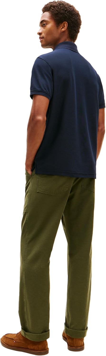 HOTTommy Hilfiger Men's Short Sleeve Moisture Wicking Stretch Polo Shirt With Quick Dry + Uv Protection