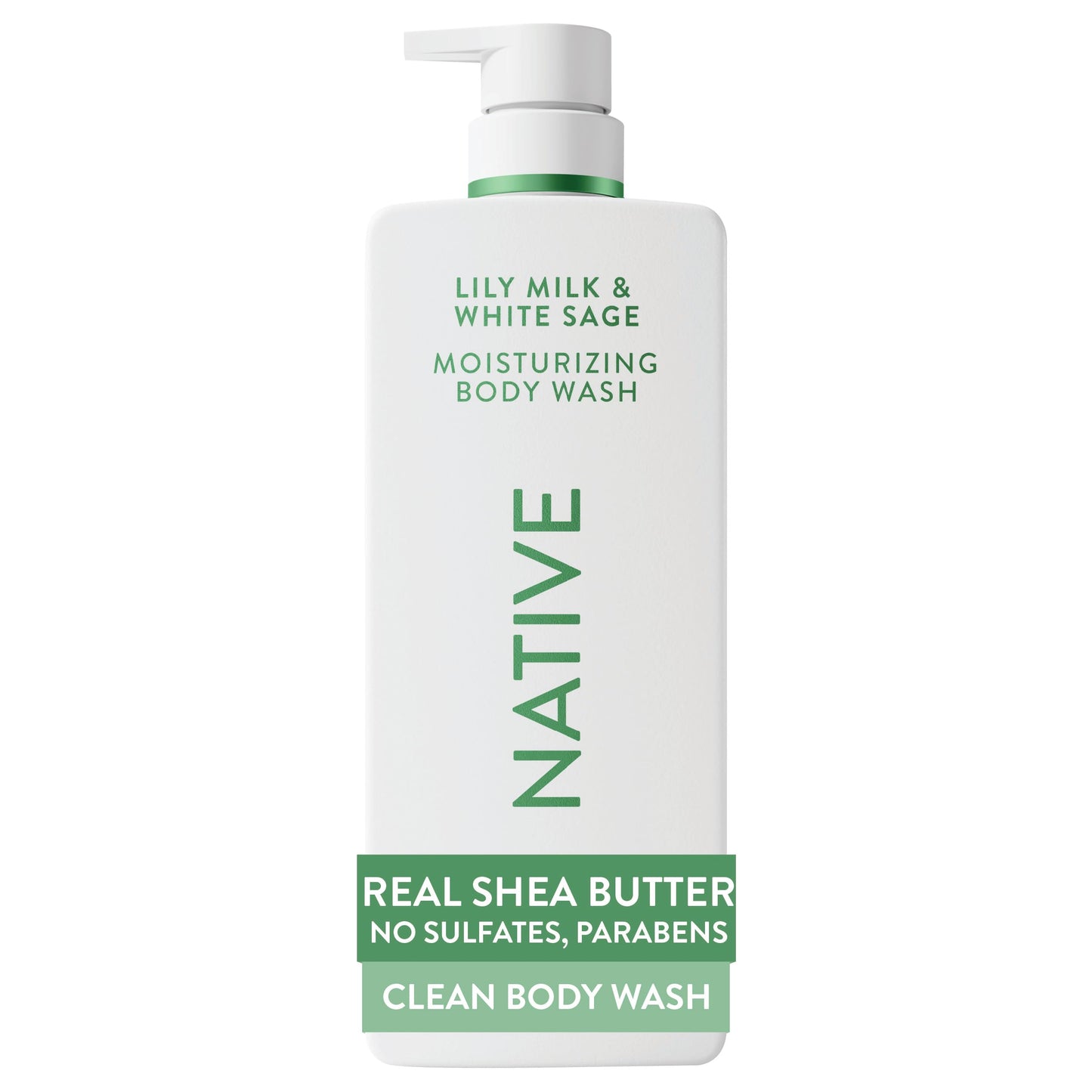HOTNative Moisturizing Body Wash, Clean & Gentle 24-Hour Hydration with Shea Butter, for Sensitive and Dry Skin, for Women & Men, Sulfate-free, Paraben-free, Cocoa Butter & Vanilla, 22 fl oz