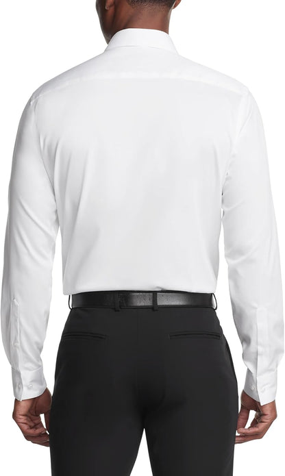 HOTVan Heusen Men's Dress Shirt Regular Fit Ultra Wrinkle Free Flex Collar Stretch Solid