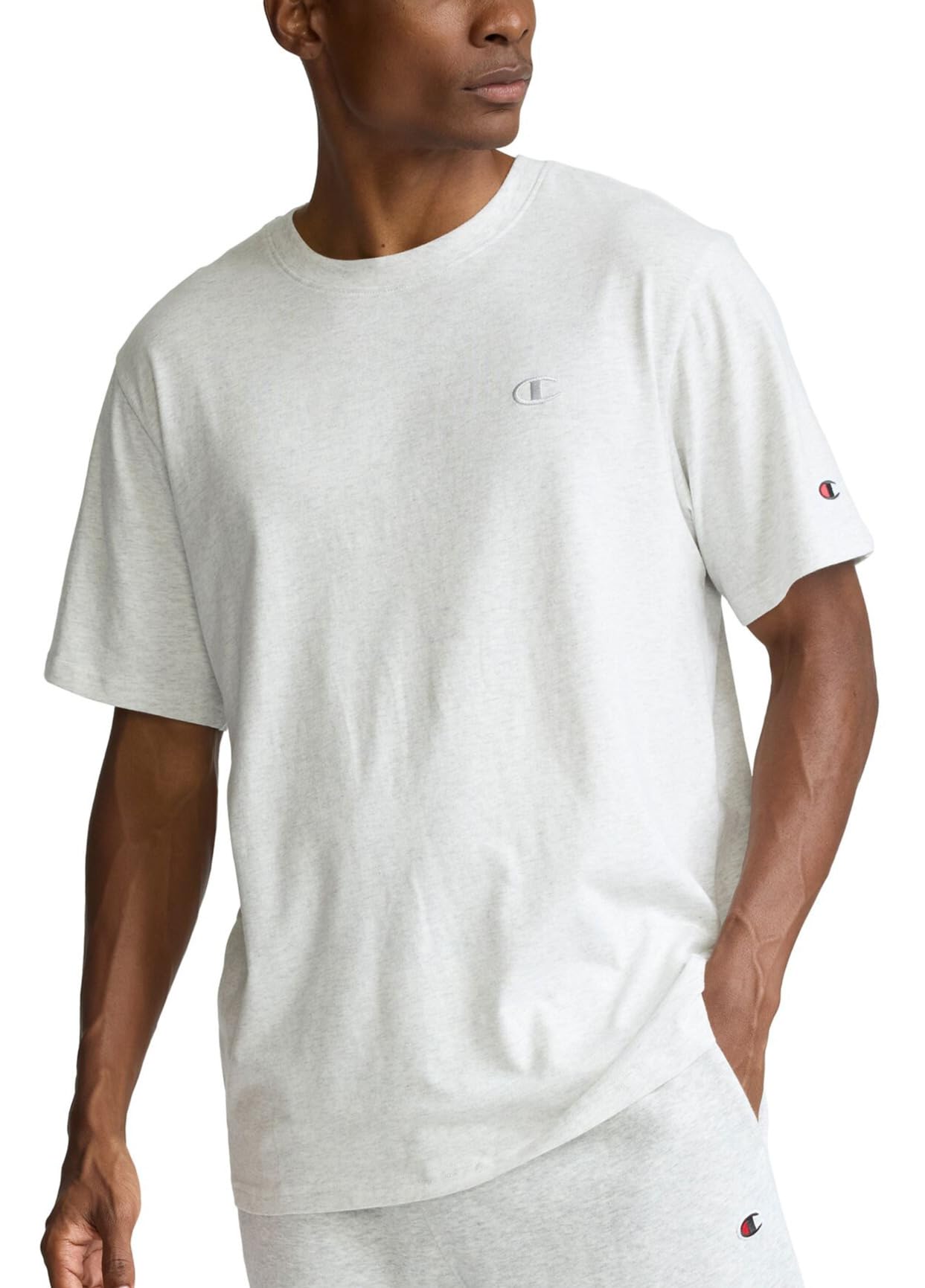 HOTChampion Men's Classic Short Sleeve T-Shirt, Standard Fit, Midweight 100% Cotton, Available in Regular and Big & Tall