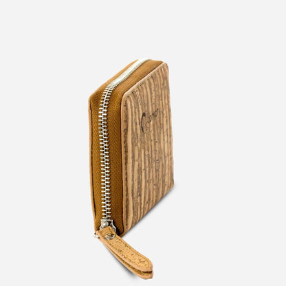 HOTCorkor Cork RFID Square Wallet – Women’s Wallet - RFID Blocking - Vegan Leather – Cruelty Free – Eco Friendly - Zebra