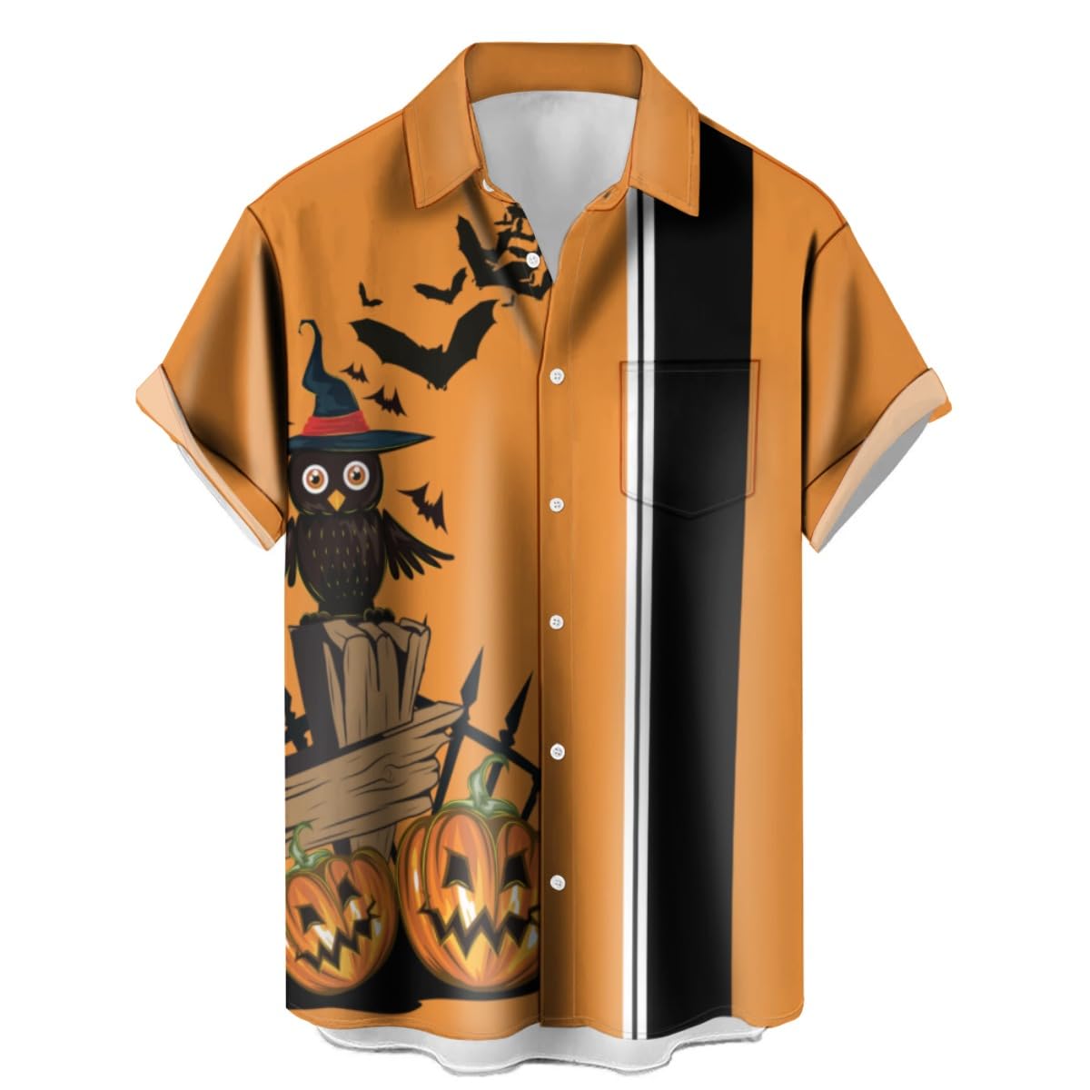 HOTwihnsinop Mens Funky Hawaiian Bowling Shirts Holiday Theme Shirt Button Down Shirts Big and Tall