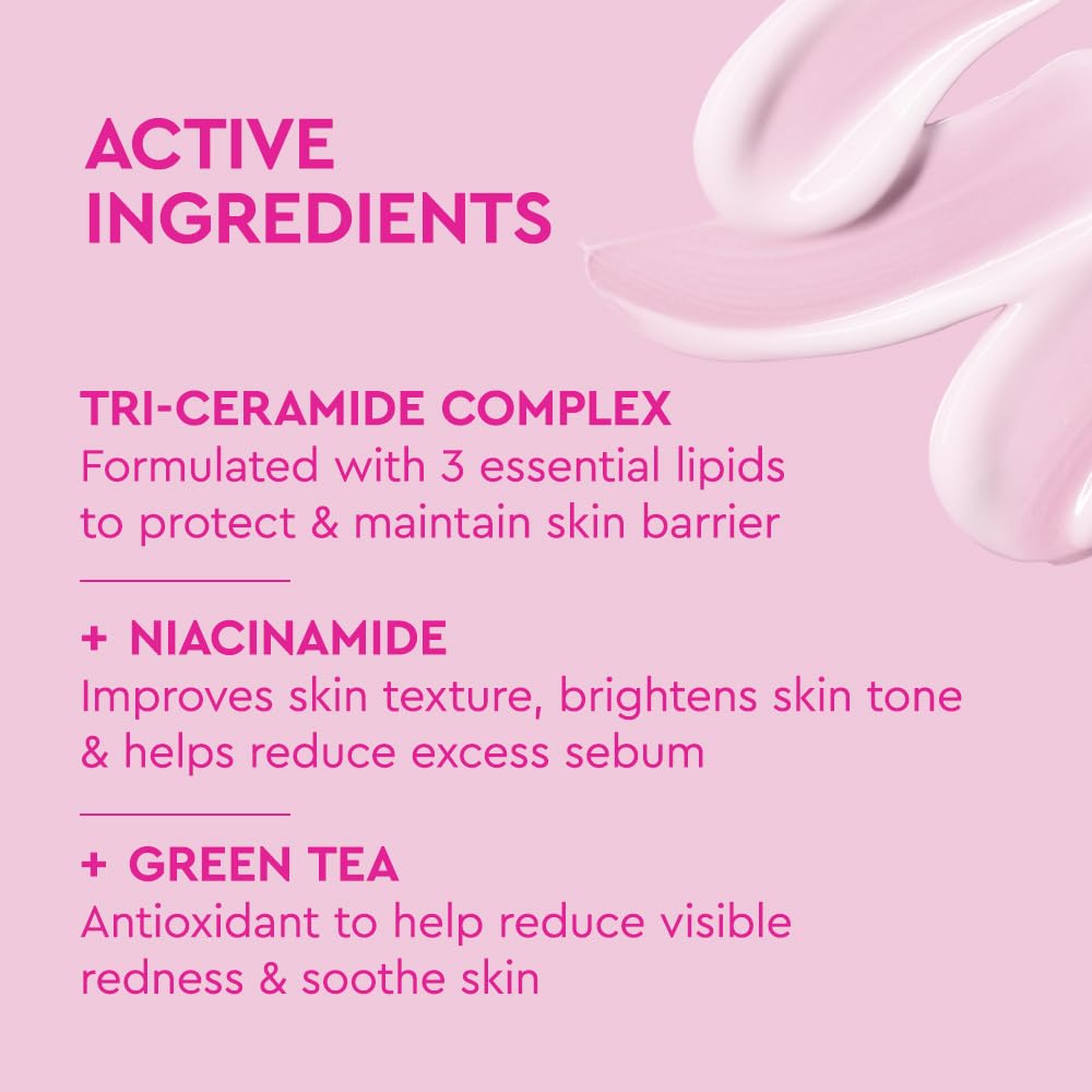 HOTBYOMA Moisturizing Gel Cream - Barrier Repair Cream/Gel Face Lotion with Niacinamide and Green Tea - Ceramide Face Moisturizer for Dry Skin - Alcohol Free, Oil Free Face Moisturizer - 1.69 fl. oz