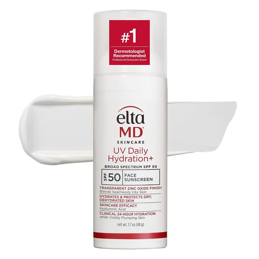 HOTEltaMD UV Daily SPF Face Sunscreen Moisturizer with Zinc Oxide, Daily Face Moisturizer with SPF, Sunscreen for Dry Skin
