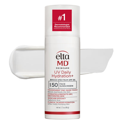 HOTEltaMD UV Daily SPF Face Sunscreen Moisturizer with Zinc Oxide, Daily Face Moisturizer with SPF, Sunscreen for Dry Skin