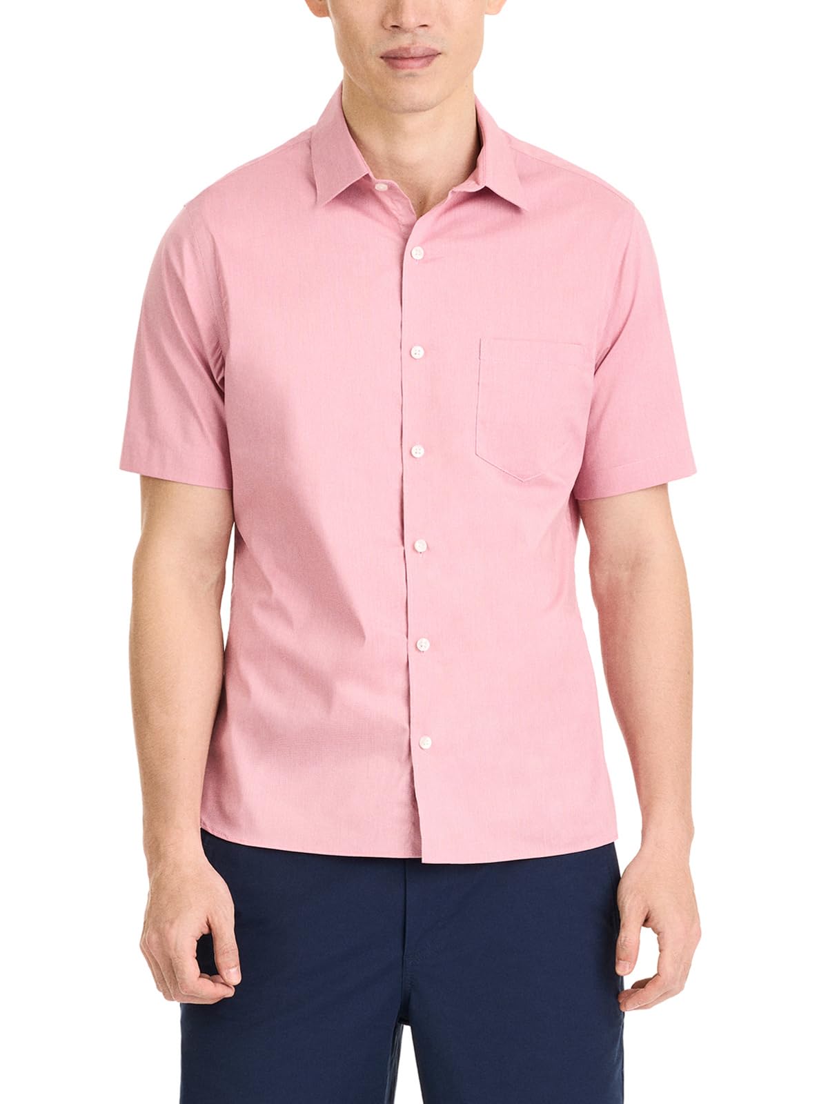 HOTVan Heusen Mens Wrinkle Free Short Sleeve Button Down Check Shirt