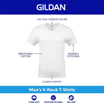 HOTGildan Men's V-Neck T-Shirts, Multipack, Style G1103