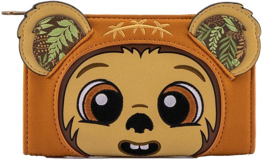 HOTLoungefly Star Wars Wicket Ewok Cosplay Faux Leather Wallet