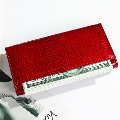 HOTWomen's Long Leather Wallet | Credit Card Holder, Fashion Clutch, Casual Style