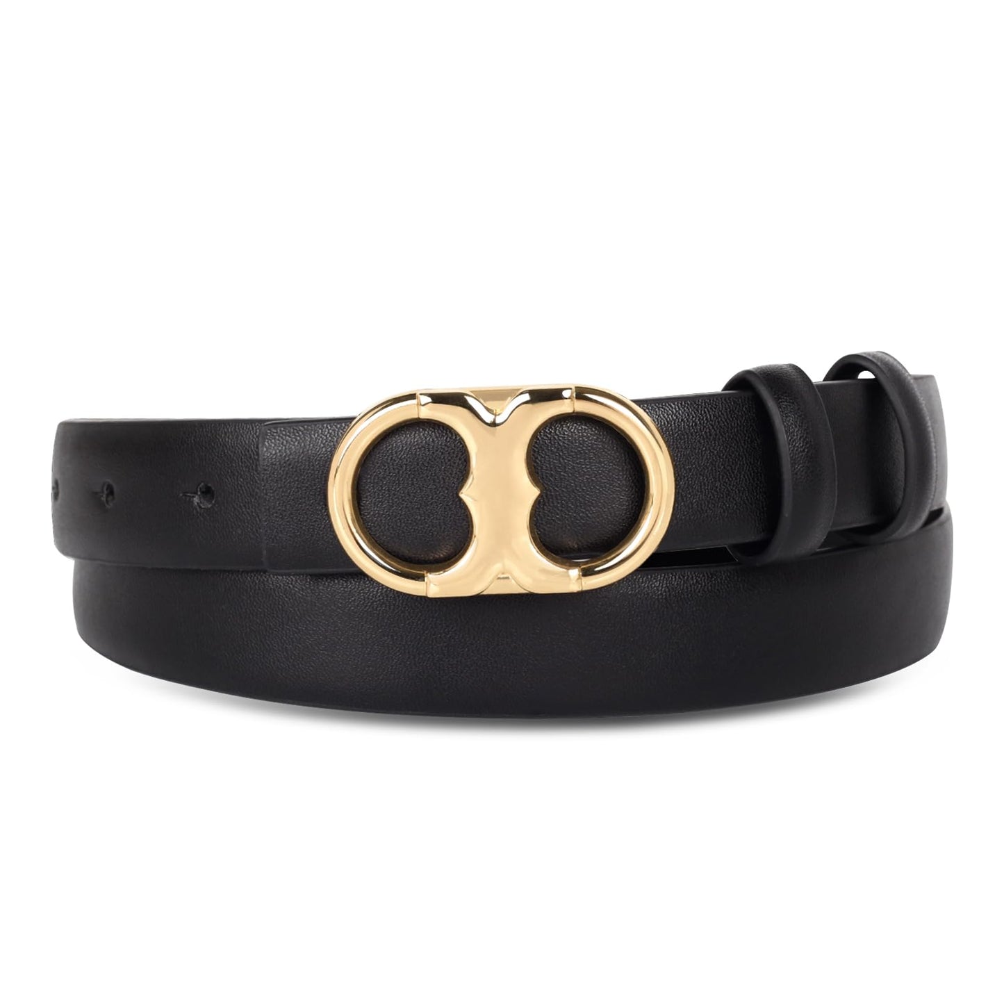 HOTAurolran Women's Leather Belt with Buckle - Ideal for Dresses, Jeans, and Coats