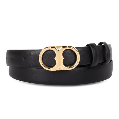 HOTAurolran Women's Leather Belt with Buckle - Ideal for Dresses, Jeans, and Coats