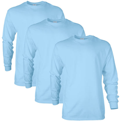 HOTGildan Adult Ultra Cotton Long Sleeve T-Shirt, Style G2400, Multipack