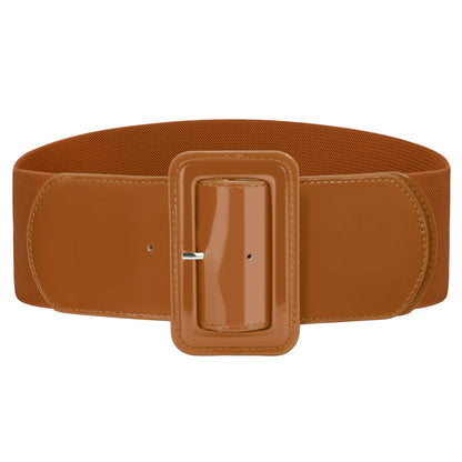 HOTVONMELLI Stretchy Wide Women Belts Elastic Vintage Belts for Women Fashion Ladies Waist Belt for Dress