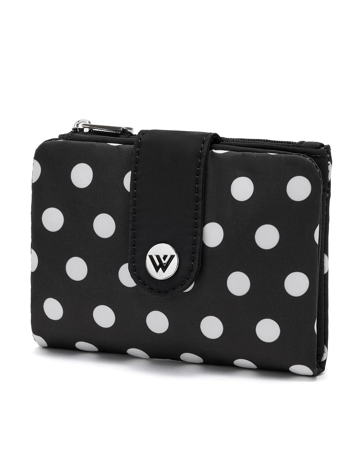 HOTWESTBRONCO Puffer Small Wallet for Women RFID Blocking Card Holder Wallets, Womens Bifold Wallet with Zipper Coin Pocket & ID Window
