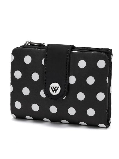 HOTWESTBRONCO Puffer Small Wallet for Women RFID Blocking Card Holder Wallets, Womens Bifold Wallet with Zipper Coin Pocket & ID Window