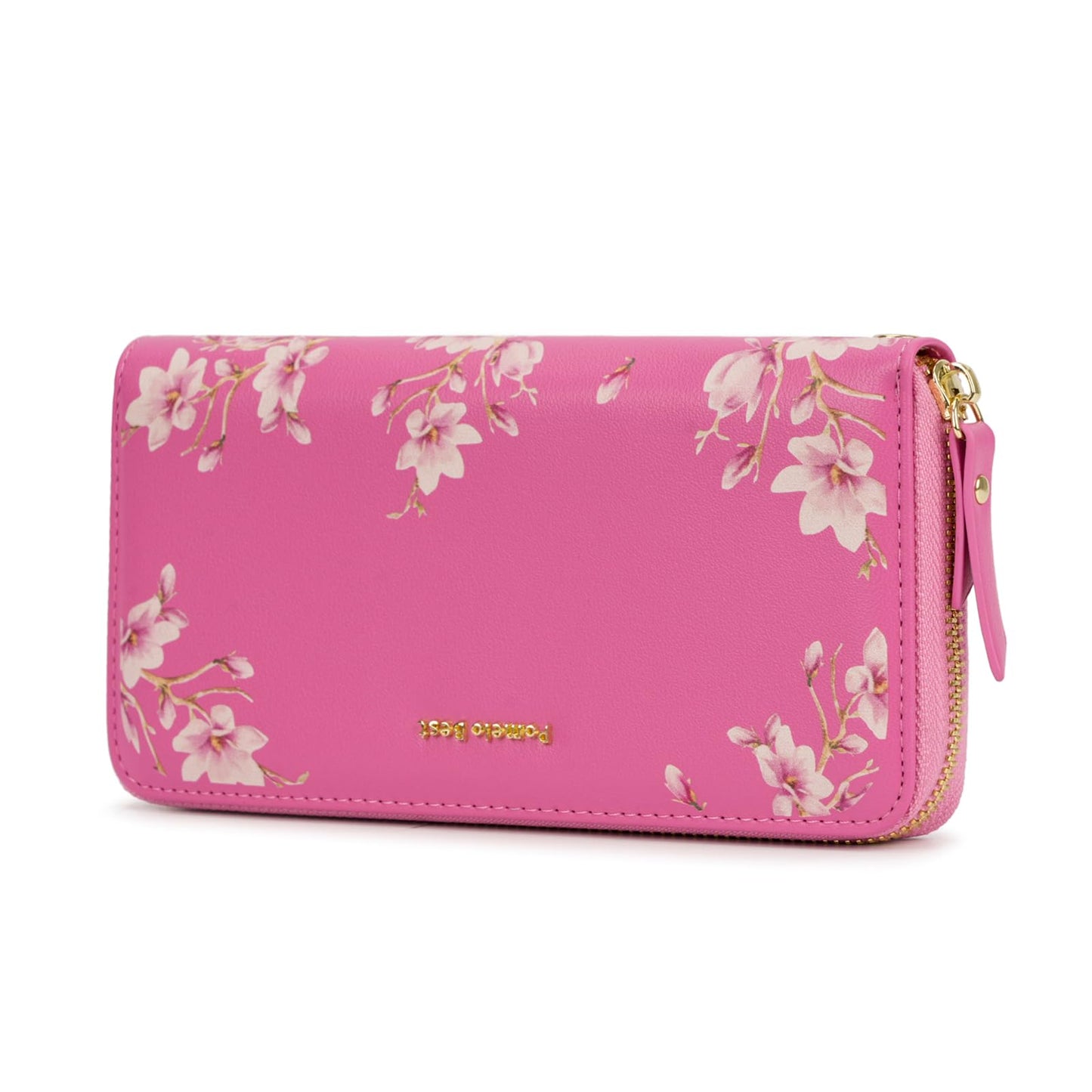 HOTPomelo Best Womens Wallet RFID Blocking Leather Multi Credit Card Large Capacity Wristlet Zip Around Long Wallets for Lady